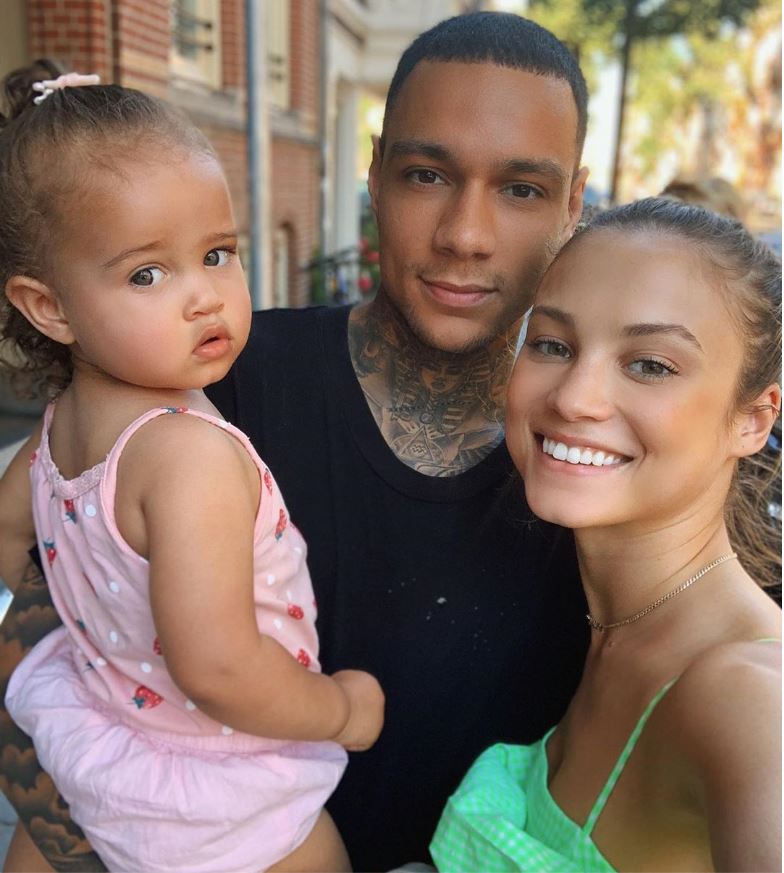 Rose Bertram en Gregory van der Wiel ouders van tweede dochtertje