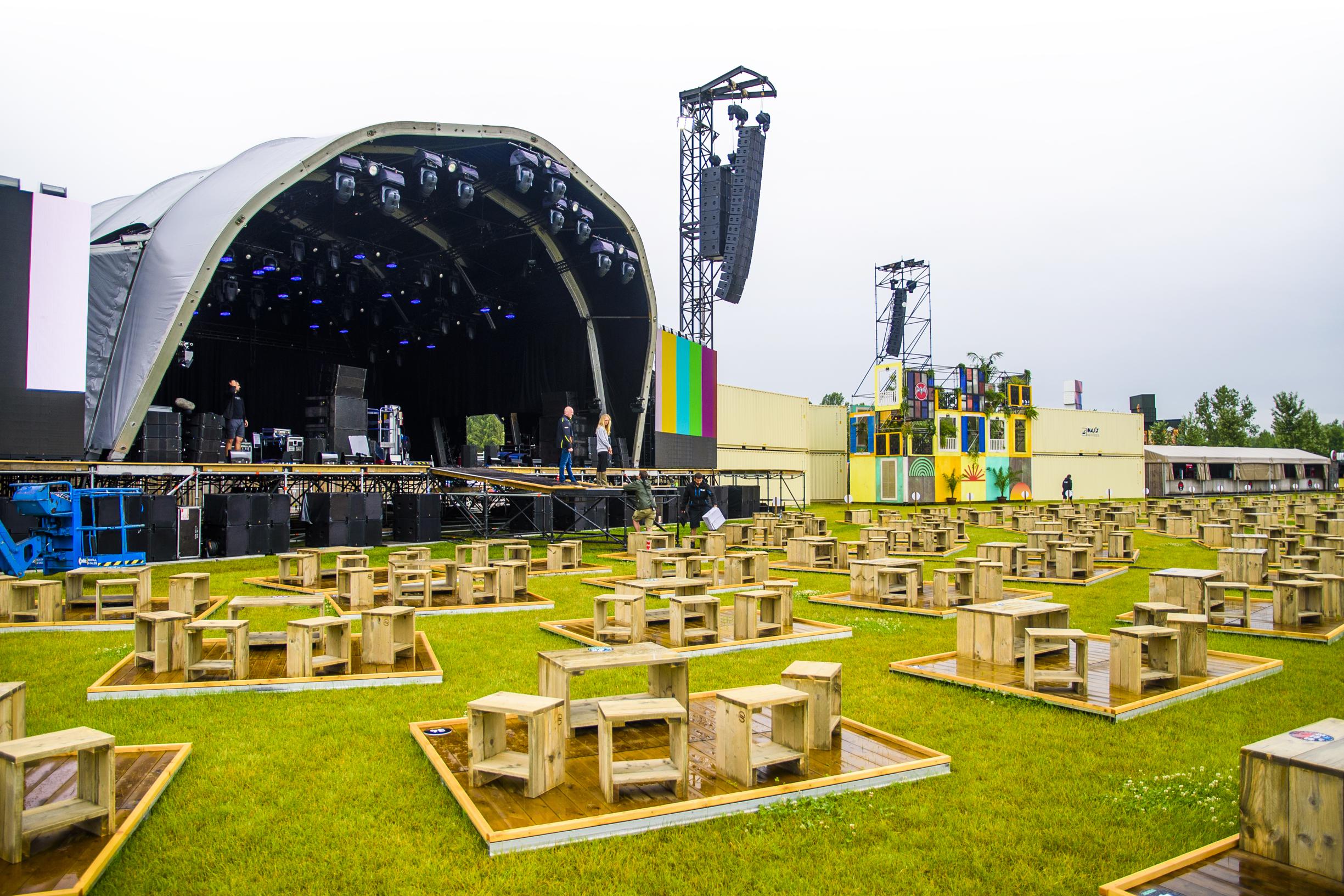 Werchter Parklife is klaar om 2.500 bezoekers te ontvangen ...