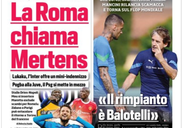 I Red Devils tornano in prima pagina in Italia: Trice Mertens AS affiliato alla Roma