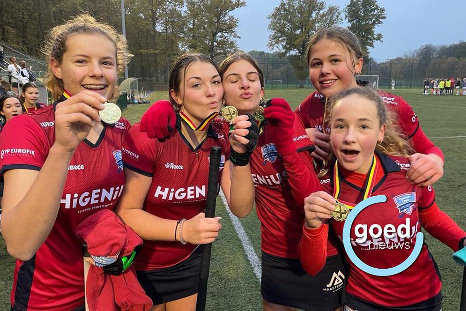 U16 Girls Hockey Club Genk sluiten seizoen af als kampioen
