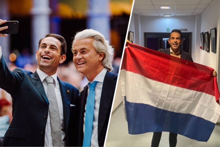 Tom Van Grieken uitgelaten na overwinning van Wilders: “Migratie was hét thema”