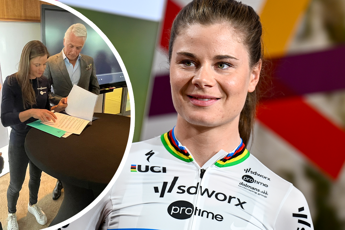 Lotte Kopecky blijft SD Worx Protime trouw en tekent bij tot 2028