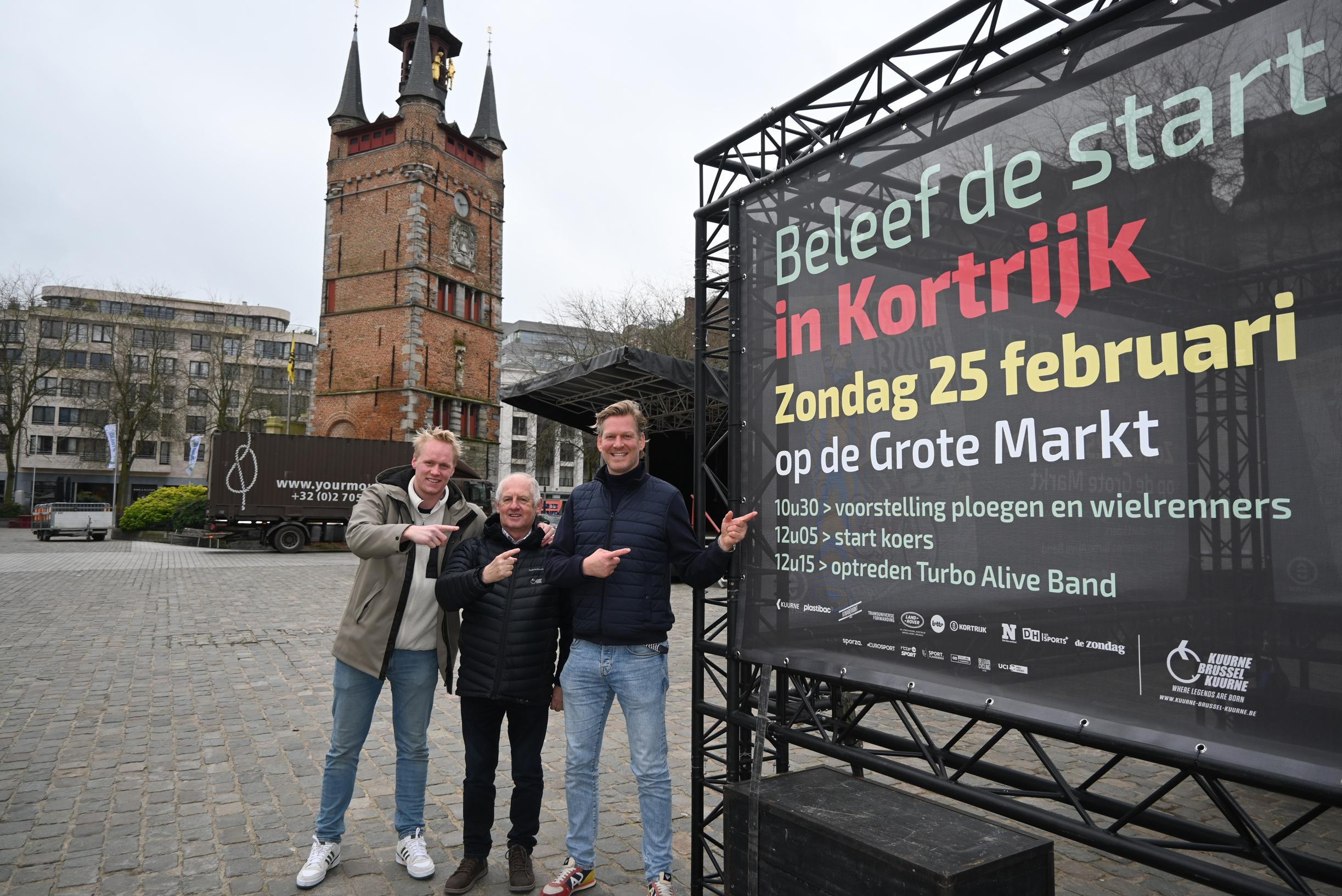 Eerste officieuze start van Kuurne Brussel Kuurne in Kortrijk